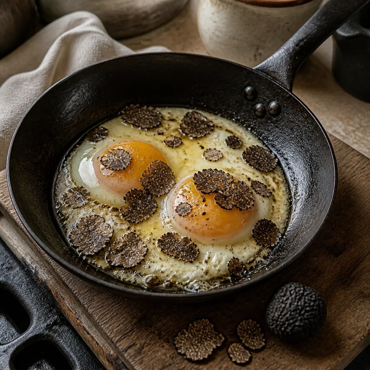 Huevos trufados, como los hacemos en casa